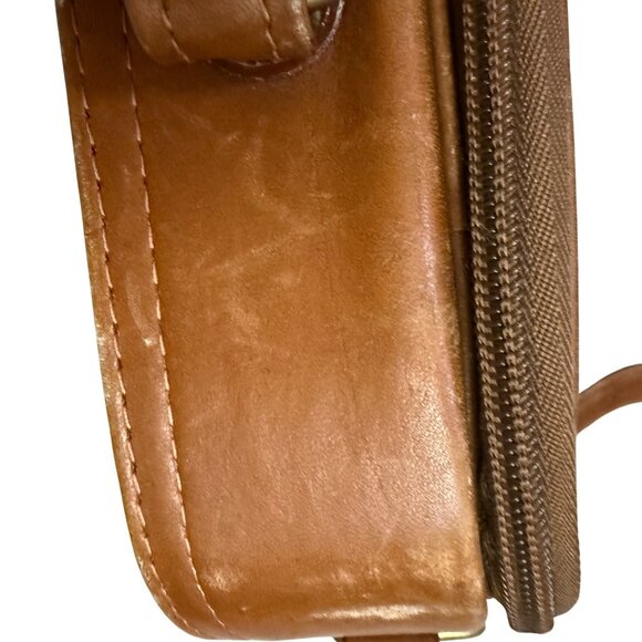 Vintage La Santa Fe Dilana Leather Briefcase Satchel Adjustable Strap Top Handle - Picture 8 of 10